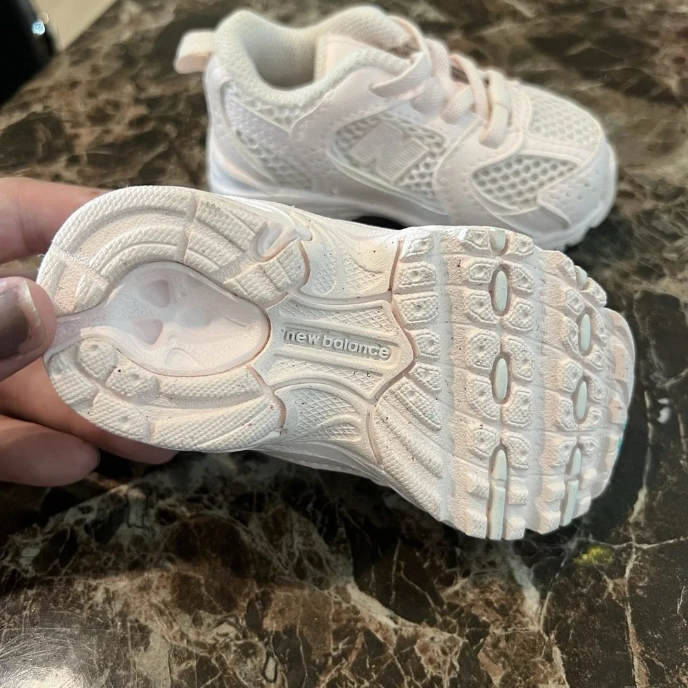 New Balance 530 Bungee Washed Pink (TD) Size 4C Baby Girl Light Pink NB Sneakers